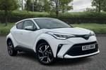 2023 Toyota C-HR Hatchback 1.8 Hybrid Design 5dr CVT in White at Listers Toyota Stratford-upon-Avon