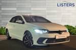 2024 Volkswagen Polo Hatchback 1.0 TSI Life 5dr in Pure White at Listers Volkswagen Coventry