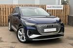 2024 Audi Q4 e-tron Estate 210kW 45 82kWh S Line 5dr Auto (Leather) in Navarra blue, metallic at Worcester Audi