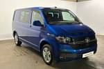 2024 Volkswagen Transporter T32 SWB Diesel 2.0 TDI 150 Highline Kombi Van in Ravenna Blue Metallic at Listers Volkswagen Van Centre Worcestershire