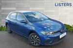 2024 Volkswagen Polo Hatchback 1.0 TSI Life 5dr DSG in Reef blue at Listers Volkswagen Coventry