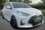 2021 Toyota Yaris Hatchback 1.5 Hybrid Design 5dr CVT in White at Listers Toyota Grantham