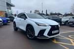 2023 Lexus NX Estate 450h+ 2.5 F-Sport 5dr E-CVT (Takumi Pack/Sunroof) in White at Lexus Cheltenham