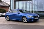 2018 BMW 4 Series Coupe 420i M Sport 2dr Auto (Professional Media) in Estoril Blue at Listers King's Lynn (BMW)