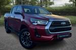 2021 Toyota Hilux Diesel Invincible D/Cab Pick Up 2.4 D-4D in Red at Listers Toyota Grantham