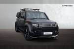 2021 Land Rover Defender Estate 3.0 P400 X 110 5dr Auto in Santorini Black at Listers Land Rover Droitwich