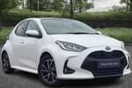 2023 Toyota Yaris Hatchback 1.5 Hybrid Design 5dr CVT in White at Listers Toyota Nuneaton