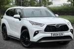 2024 Toyota Highlander Estate 2.5 VVT-i Hybrid Excel Premium 5dr CVT in White at Listers Toyota Nuneaton