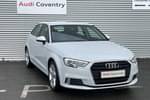 2018 Audi A3 Diesel Sportback 30 TDI 116 Sport 5dr in Glacier White Metallic at Coventry Audi