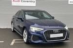 2022 Audi A3 Saloon 35 TFSI S Line 4dr S Tronic in Navarra blue, metallic at Coventry Audi