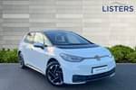 2021 Volkswagen ID.3 Hatchback 150kW Life Pro Performance 58kWh 5dr Auto in Glacier White Metallic black at Listers Volkswagen Nuneaton