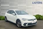 2022 Volkswagen Polo Hatchback 1.0 TSI 110 R-Line 5dr DSG in Pure white at Listers Volkswagen Nuneaton