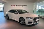 2019 Audi A6 Diesel Saloon 40 TDI S Line 4dr S Tronic in Glacier White Metallic at Birmingham Audi