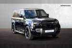 2024 Land Rover Defender Diesel Estate 3.0 D300 Outbound 130 5dr Auto in Santorini Black at Listers Land Rover Droitwich