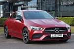 2022 Mercedes-Benz CLA Coupe 200 AMG Line Executive 4dr Tip Auto in MANUFAKTUR patagonia red metallic at Mercedes-Benz of Lincoln