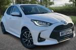 2023 Toyota Yaris Hatchback 1.5 Hybrid Design 5dr CVT in White at Listers Toyota Coventry