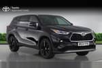 2024 Toyota Highlander Estate 2.5 VVT-i Hybrid Excel Premium 5dr CVT in Black at Listers Toyota Nuneaton