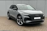 2024 Audi Q4 e-tron Estate 250kW 55 Quattro 82kWh Black Edition 5dr Auto in Pebble grey, solid at Worcester Audi