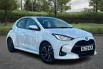 2023 Toyota Yaris Hatchback 1.5 Hybrid Design 5dr CVT in White at Listers Toyota Stratford-upon-Avon