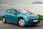 2022 Volkswagen ID.3 Hatchback 150kW Life Pro Performance 58kWh 5dr Auto in Makena Turquoise Premium Metallic Black at Listers Volkswagen Stratford-upon-Avon