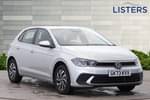 2023 Volkswagen Polo Hatchback 1.0 Life 5dr in Reflex silver at Listers Volkswagen Nuneaton