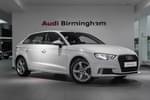 2018 Audi A3 Sportback 1.5 TFSI Sport 5dr S Tronic in Ibis White at Birmingham Audi