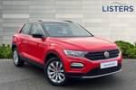 2018 Volkswagen T-Roc Hatchback 1.5 TSI EVO SE 5dr in Flash Red/Black Roof at Listers Volkswagen Nuneaton