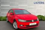 2020 Volkswagen Polo Hatchback 1.0 TSI 95 Match 5dr in Flash Red at Listers Volkswagen Nuneaton