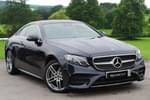 2018 Mercedes-Benz E Class Coupe E400 4Matic AMG Line Premium 2dr 9G-Tronic in Cavansite Blue metallic at Mercedes-Benz of Grimsby