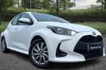 2023 Toyota Yaris Hatchback 1.5 Hybrid Icon 5dr CVT in White at Listers Toyota Grantham