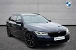 2022 BMW 5 Series Diesel Touring 530d xDrive MHT M Sport 5dr Auto in Tanzanite Blue at Listers Boston (BMW)