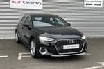 2023 Audi A3 Sportback 35 TFSI Sport 5dr S Tronic in Mythos black, metallic at Coventry Audi