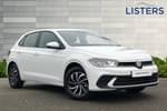 2024 Volkswagen Polo Hatchback 1.0 Life 5dr in Pure white at Listers Volkswagen Stratford-upon-Avon