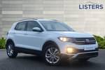 2021 Volkswagen T-Cross Estate 1.0 TSI 110 SE 5dr DSG in Pure white at Listers Volkswagen Stratford-upon-Avon