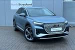 2022 Audi Q4 e-tron Estate 125kW 35 55kWh S Line 5dr Auto in Geyser Blue Metallic at Stratford Audi