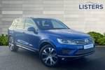 2015 Volkswagen Touareg Diesel Estate 3.0 V6 TDI BlueMotion Tech 262 R-Line 5dr Tip Auto in Reef blue at Listers Volkswagen Nuneaton