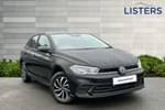 2024 Volkswagen Polo Hatchback 1.0 TSI Life 5dr in Deep black at Listers Volkswagen Evesham