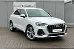 2022 Audi Q3 Diesel Estate 35 TDI S Line 5dr S Tronic in Glacier White Metallic at Stratford Audi