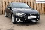 2021 Audi A3 Saloon 30 TFSI Sport 4dr in Brilliant Black at Worcester Audi