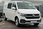 2024 Volkswagen Transporter T32 LWB Diesel 2.0 TDI 150 Highline Kombi Van DSG in Candy White at Listers Volkswagen Van Centre Worcestershire