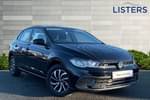 2024 Volkswagen Polo Hatchback 1.0 TSI Life 5dr DSG in Deep Black at Listers Volkswagen Worcester