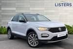 2020 Volkswagen T-Roc Hatchback 1.5 TSI EVO Design 5dr DSG in White Silver at Listers Volkswagen Worcester