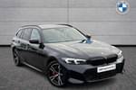 2024 BMW 3 Series Touring 320i M Sport 5dr Step Auto in Black Sapphire metallic paint at Listers Boston (BMW)