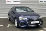 2022 Audi A3 Saloon 30 TFSI S Line 4dr S Tronic in Navarra blue, metallic at Coventry Audi