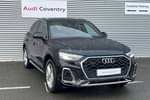 2022 Audi Q5 Estate 45 TFSI Quattro S Line 5dr S Tronic in Mythos black, metallic at Coventry Audi