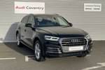 2017 Audi Q5 Diesel Estate 2.0 TDI Quattro S Line 5dr S Tronic in Myth Black Metallic at Coventry Audi