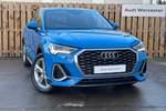 2020 Audi Q3 Sportback 35 TFSI S Line 5dr S Tronic in Turbo Blue at Worcester Audi