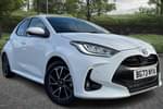 2023 Toyota Yaris Hatchback 1.5 Hybrid Design 5dr CVT in White at Listers Toyota Coventry