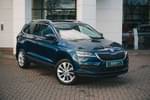 2019 Skoda Karoq Estate 1.5 TSI SE L 5dr DSG in Petrol Blue at Listers ŠKODA Coventry