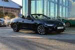 2021 BMW 4 Series Diesel Convertible 420d MHT M Sport 2dr Step Auto in Black Sapphire metallic paint at Listers King's Lynn (BMW)